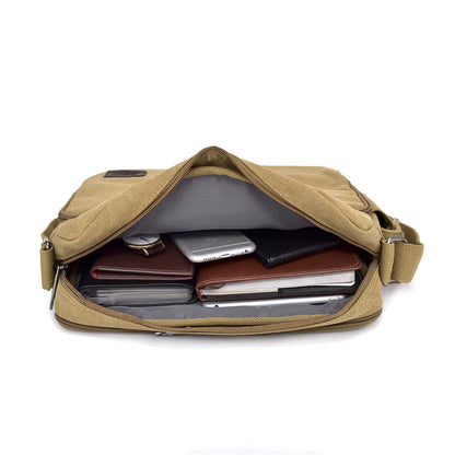 Ruben  – Sacoche Bandoulière Homme en Toile, Décontracté & Fonctionnel