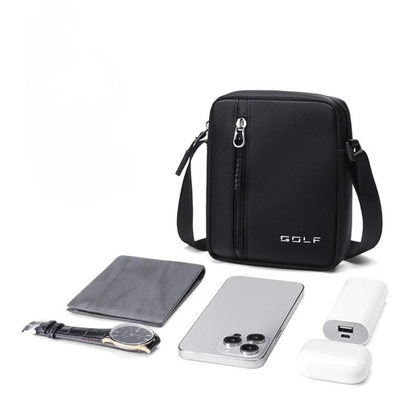 Benedetto – Petite Sacoche Homme Noire en Oxford Légère et Moderne