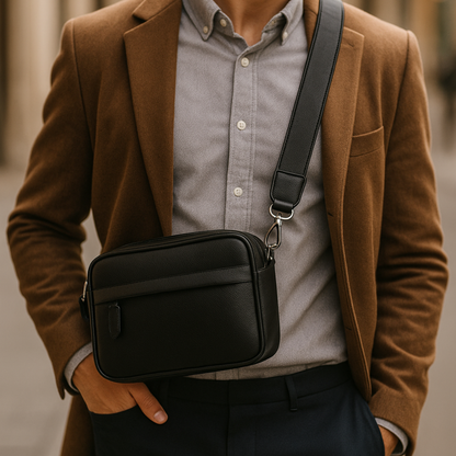 Claudio – Sacoche Bandoulière Homme rectangulaire Distinguée pour Affirmer son Style