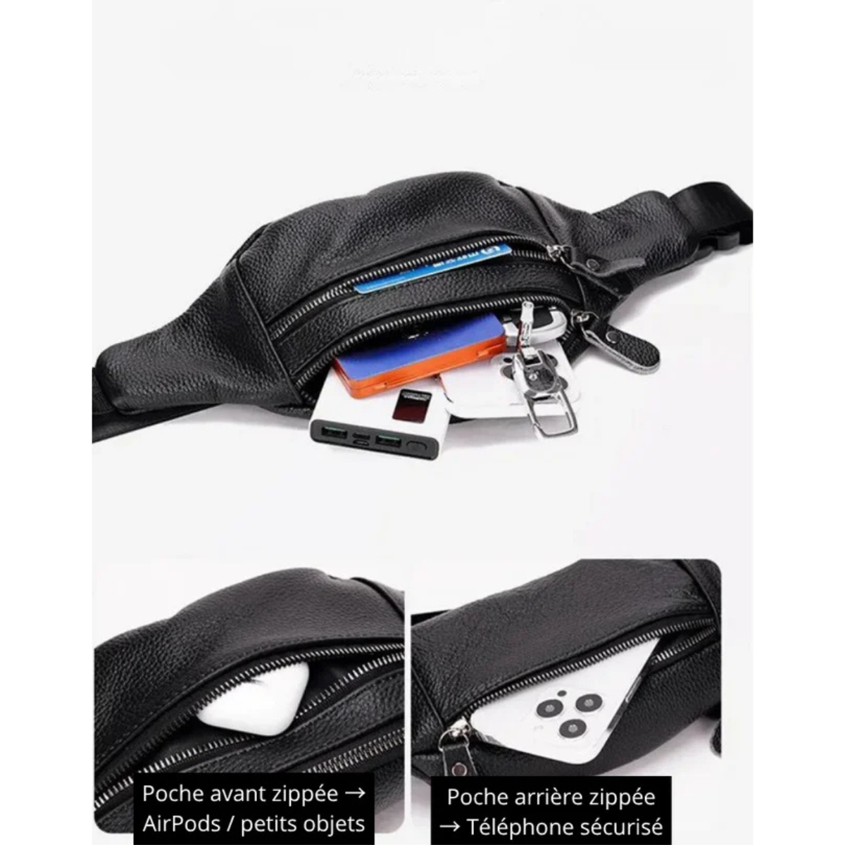 Rocco – Sacoche Banane Homme Capacité