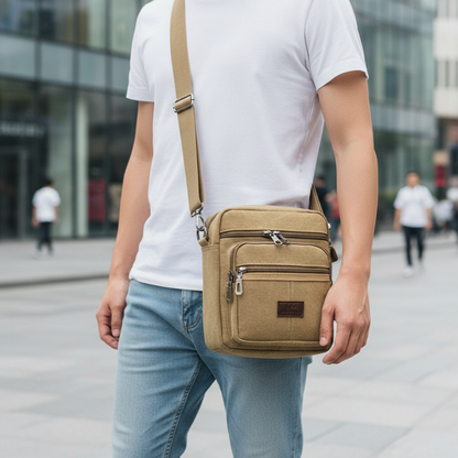 Leandro – Sacoche Bandoulière Homme Pratique et Organisée
