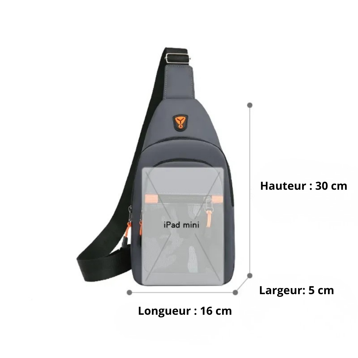 Alberto – Petite Sacoche Homme pour Mobilité et Loisirs