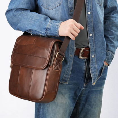 Tomaso – Sacoche Homme Luxe en Cuir Véritable & Élégance Intemporelle