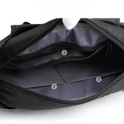 Ruggero – Sacoche Bandoulière Homme Grande Capacité pour Sport et Voyage