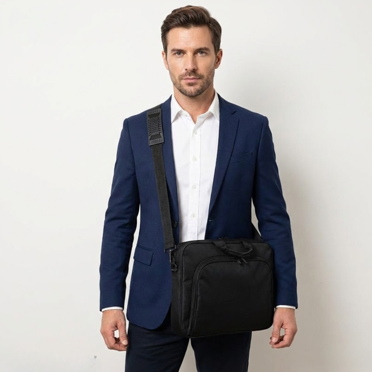 Ilario – Sacoche Ordinateur Homme Élégante et Légère en Nylon Imperméable