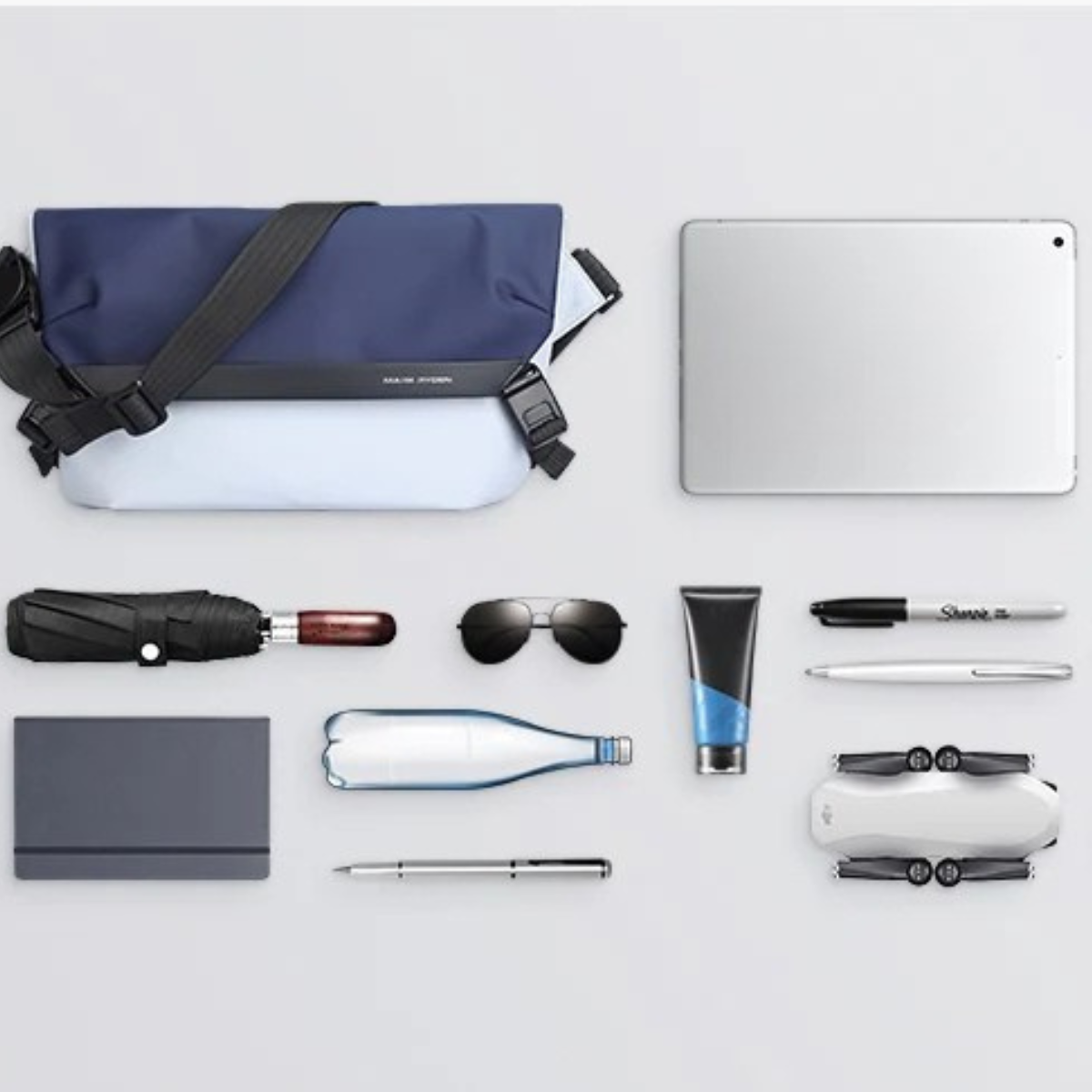 Dario – Sacoche Bandoulière Homme pour Organisation et Tablette