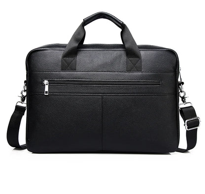 Raffaele – Sacoche Ordinateur Homme en Cuir Véritable