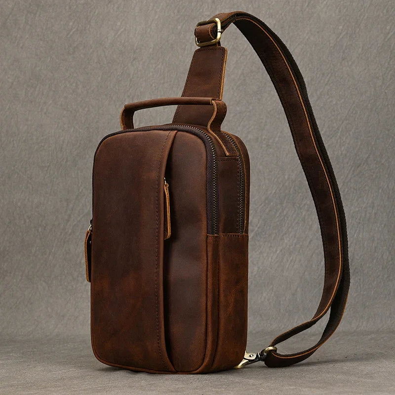 Gennaro – Sacoche Bandoulière Homme Pratique pour Plus d’Autonomie