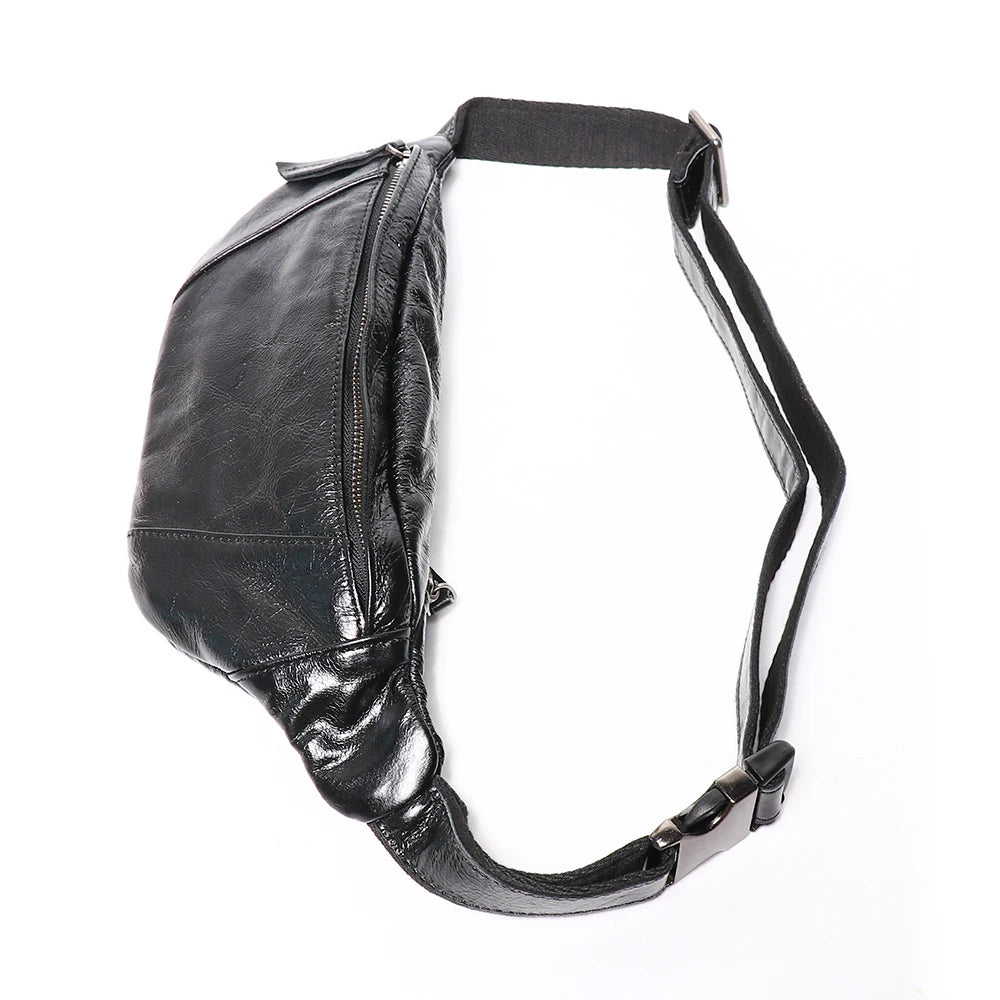 Diego – Sacoche Banane Homme Cuir Véritable Souple et Légère