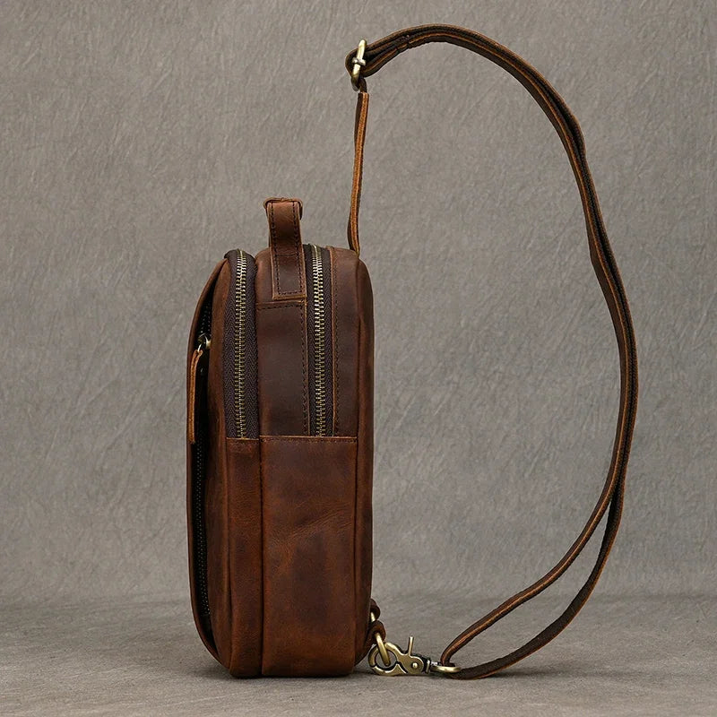 Gennaro – Sacoche Bandoulière Homme Pratique pour Plus d’Autonomie