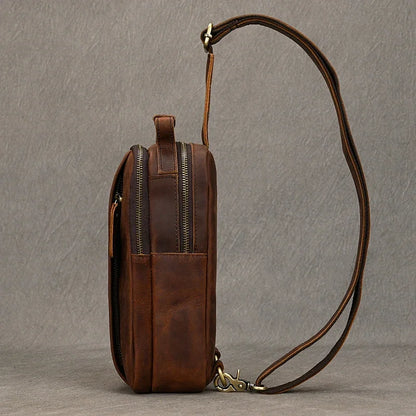 Gennaro – Sacoche Bandoulière Homme Pratique pour Plus d’Autonomie