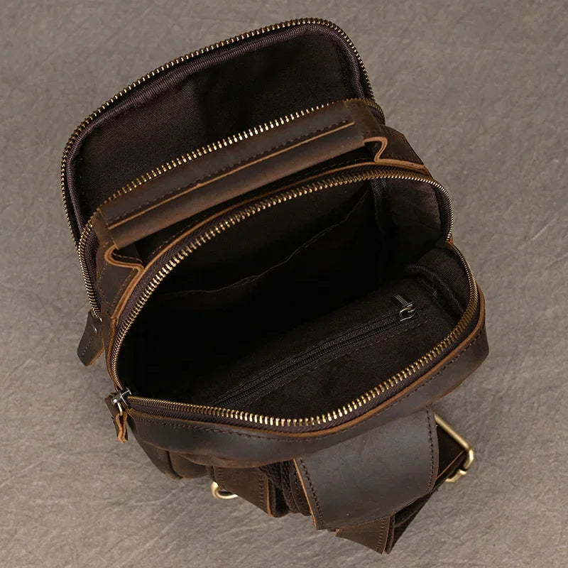 Gennaro – Sacoche Bandoulière Homme Pratique pour Plus d’Autonomie