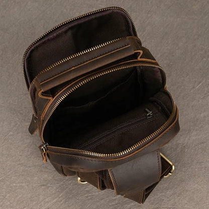 Gennaro – Sacoche Bandoulière Homme Pratique pour Plus d’Autonomie