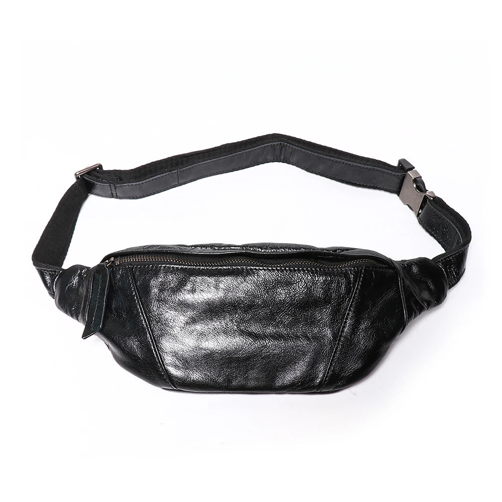 Diego – Sacoche Banane Homme Cuir Véritable Souple et Légère