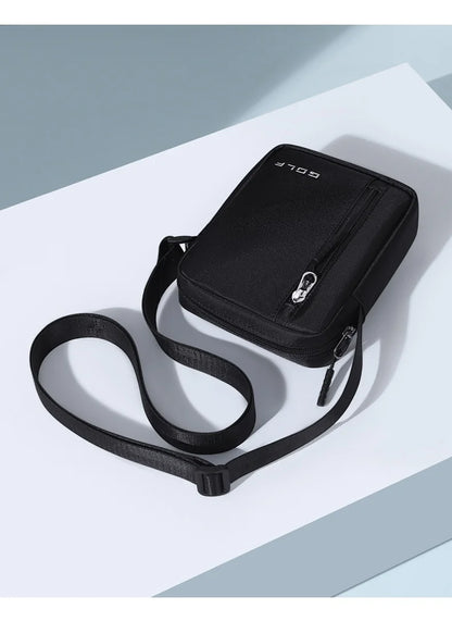 Benedetto – Petite Sacoche Homme Noire en Oxford Légère et Moderne