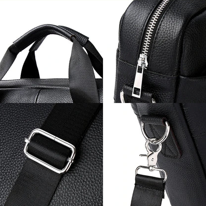 Raffaele – Sacoche Ordinateur Homme en Cuir Véritable