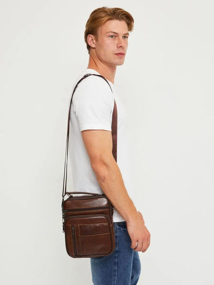 Salvo – Sacoche Homme Luxe en Cuir Véritable & Élégance Décontractée
