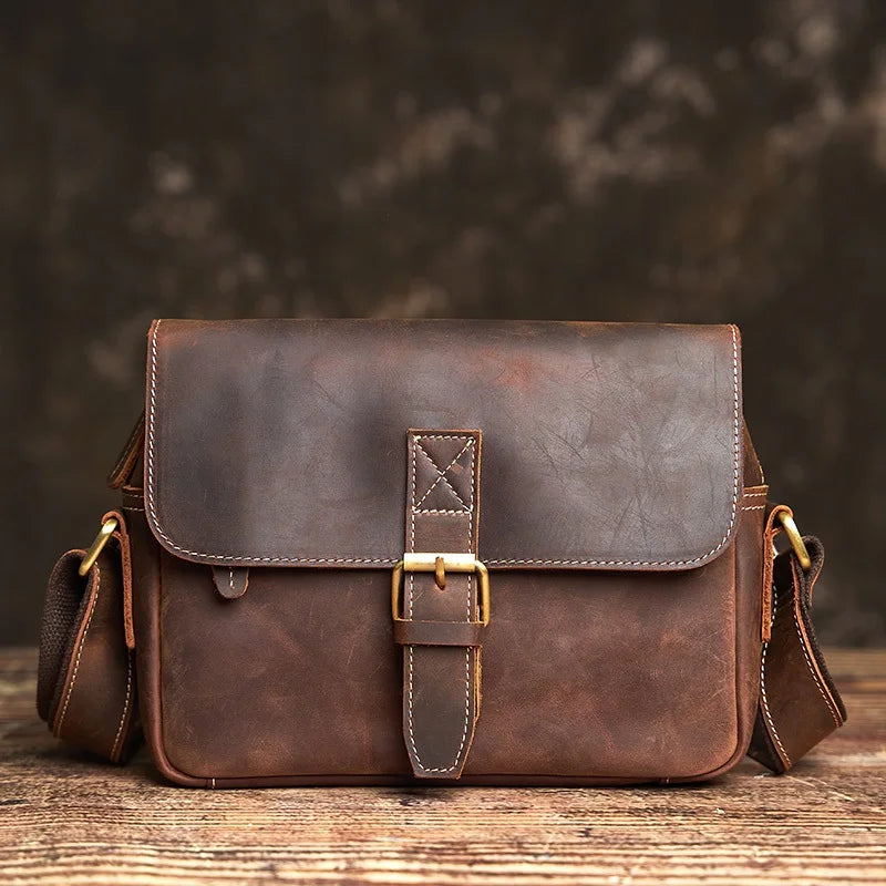 Andréa – Sacoche Bandoulière Homme Cuir Naturel Robuste et Élégant