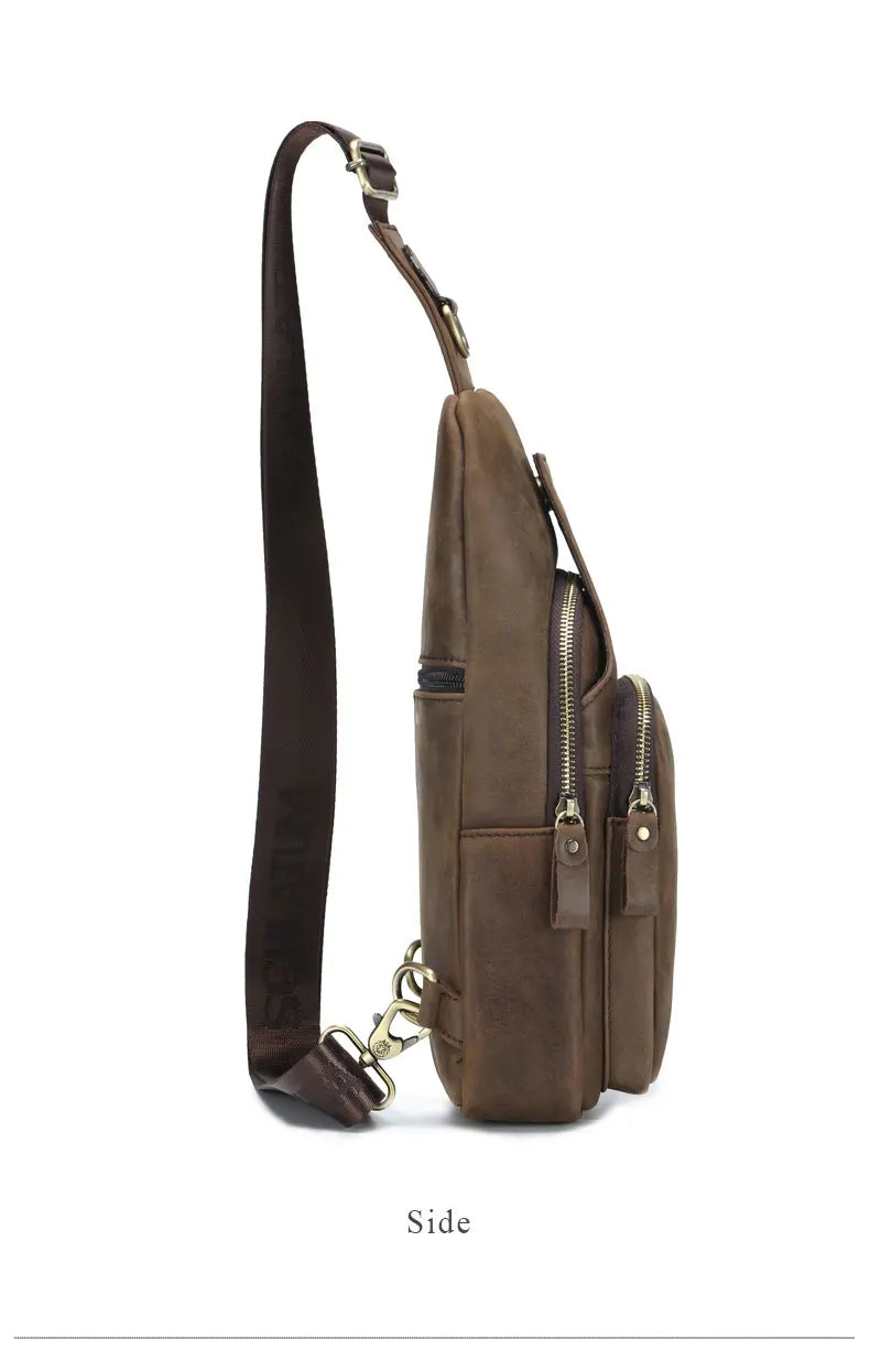 Maurizio – Sacoche Bandoulière Homme Originale en Cuir Vintage