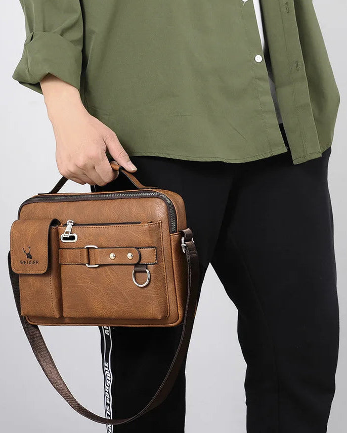 Mirco – Sacoche Homme Cuir Élégante et Imperméable