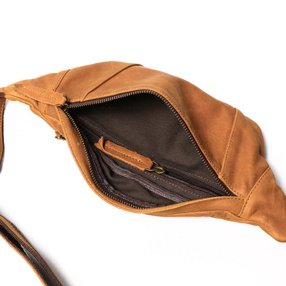 Diego – Sacoche Banane Homme Cuir Véritable Souple et Légère