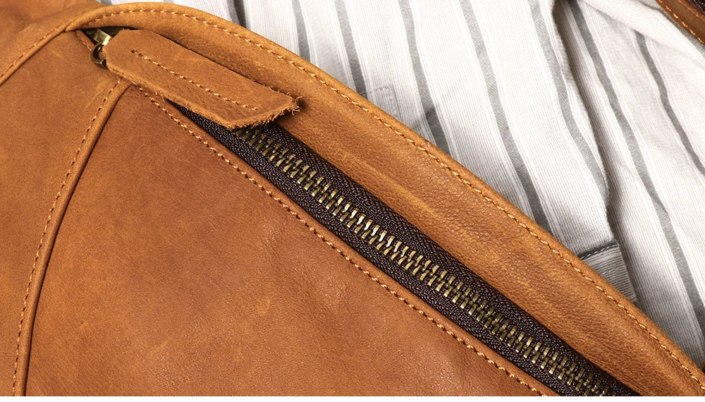 Diego – Sacoche Banane Homme Cuir Véritable Souple et Légère