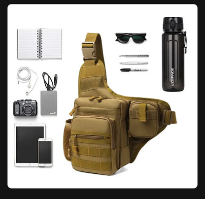 Cesare – Sacoche Bandoulière Homme Polyvalente pour Sport et Plein Air
