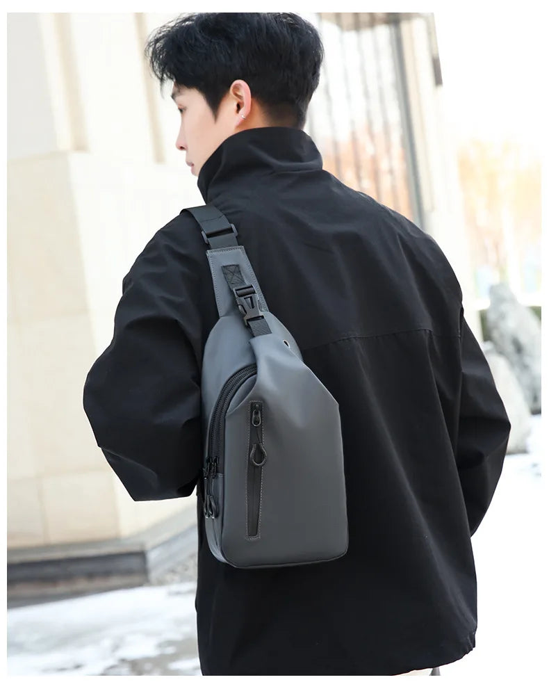 Gianni – Sacoche Bandoulière Homme Connectée avec Port USB