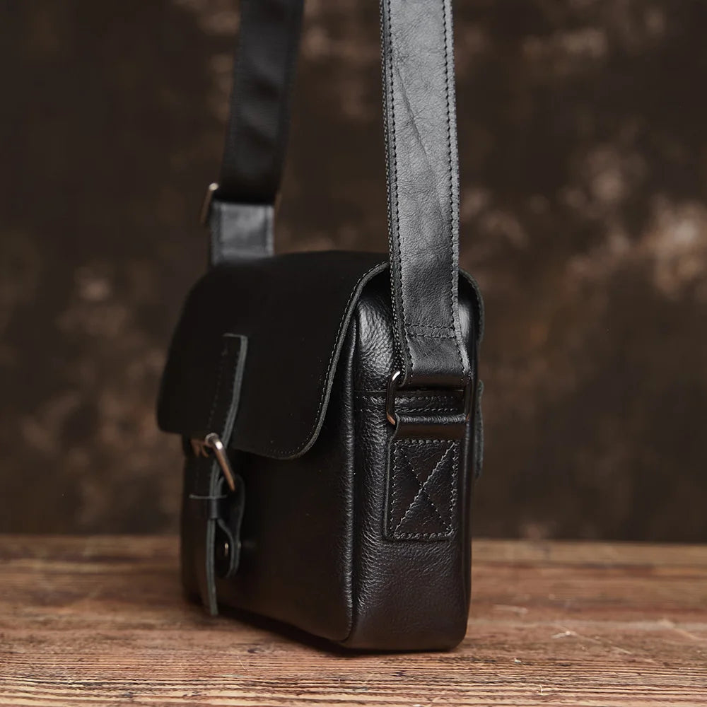 Andréa – Sacoche Bandoulière Homme Cuir Naturel Robuste et Élégant