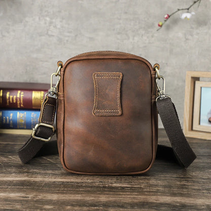 Christoforo – Petite Sacoche Homme en Cuir Élégante et Robuste