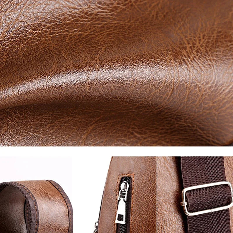 Walter – Sacoche Bandoulière Homme avec Port USB, Élégance et Fonctionnalité Réunies