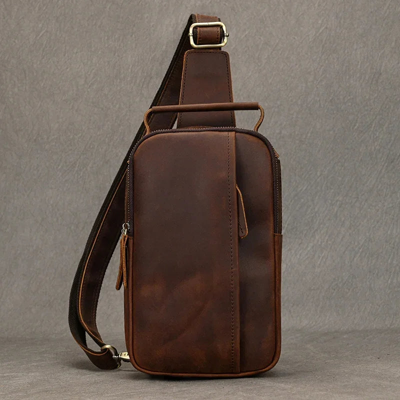 Gennaro – Sacoche Bandoulière Homme Pratique pour Plus d’Autonomie