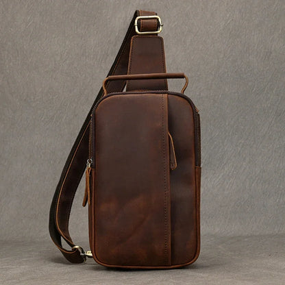 Gennaro – Sacoche Bandoulière Homme Pratique pour Plus d’Autonomie