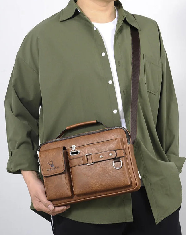 Mirco – Sacoche Homme Cuir Élégante et Imperméable