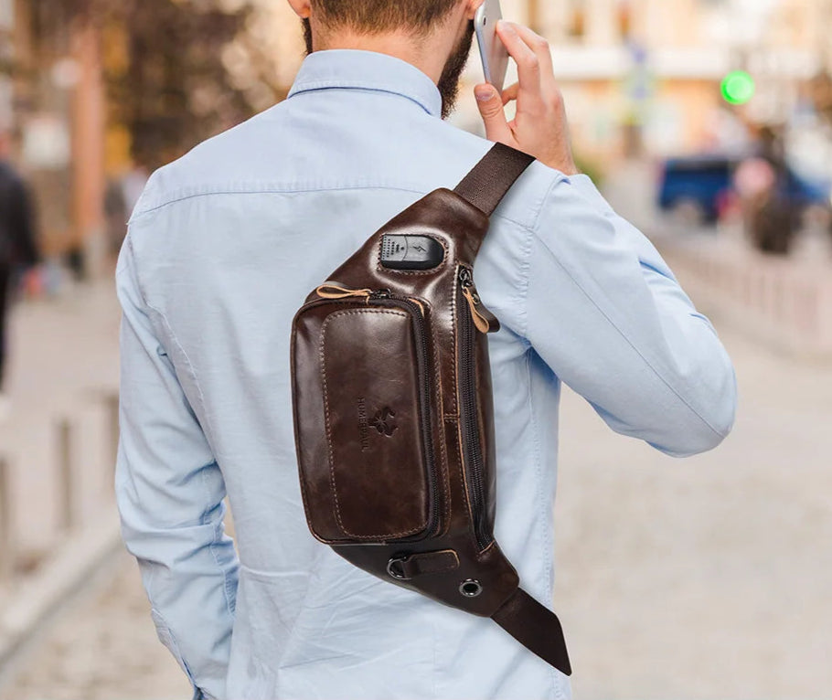 Placido – Sacoche Banane Homme Chic pour Voyage et Liberté