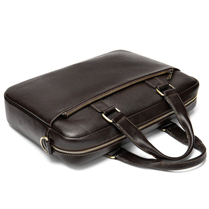 Sebastiano – Sacoche Ordinateur Homme en Cuir Véritable Élégante et Professionnel