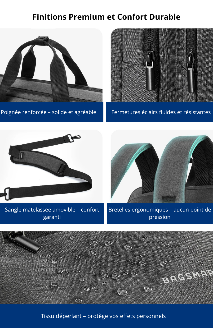 Cirillo – Sacoche Ordinateur Homme Polyvalente