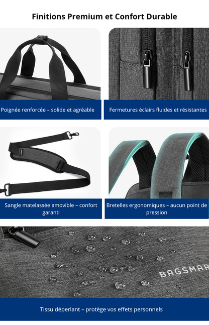 Cirillo – Sacoche Ordinateur Homme Polyvalente