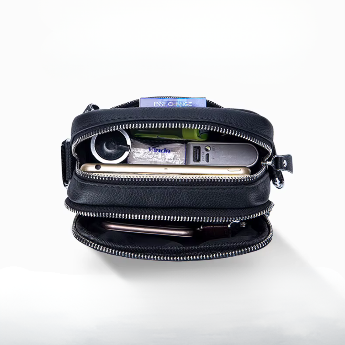 Christian – Sacoche Homme Cuir Compacte et Pratique