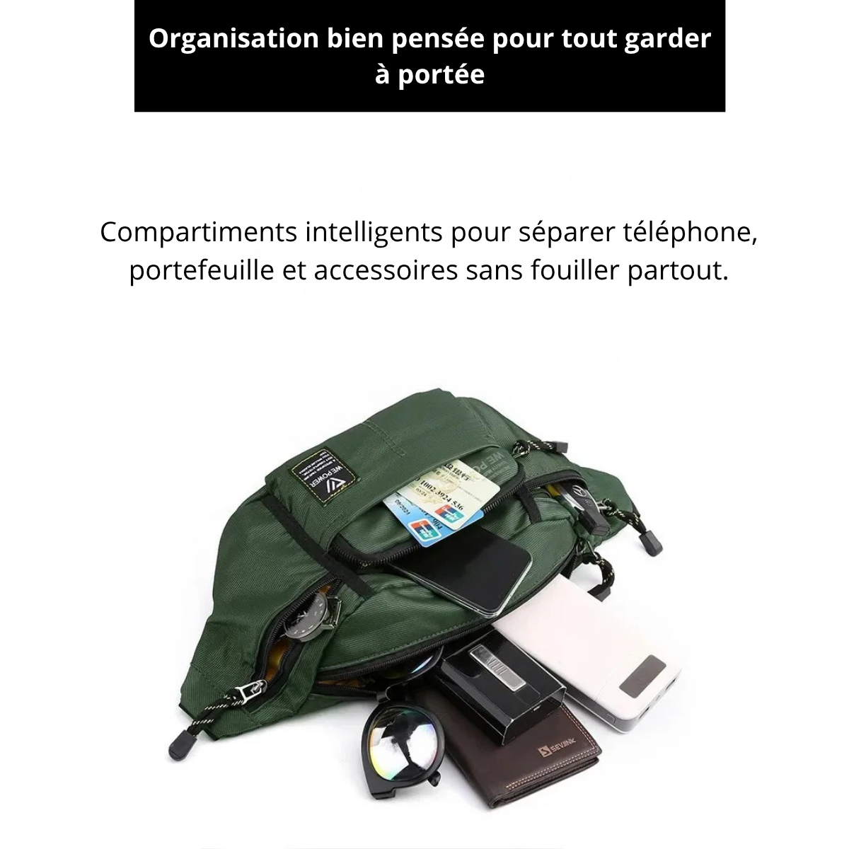 Nino – Sacoche Banane Homme Compacte et Libre