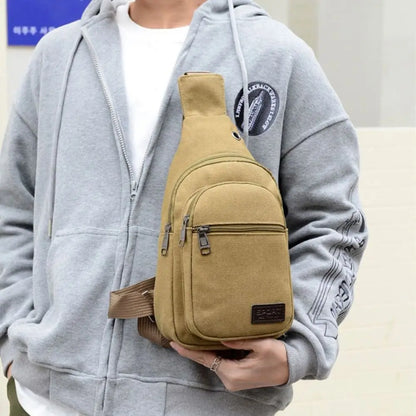 Giorgio – Sacoche Bandoulière Homme Pratique en Toile Multi-Poches