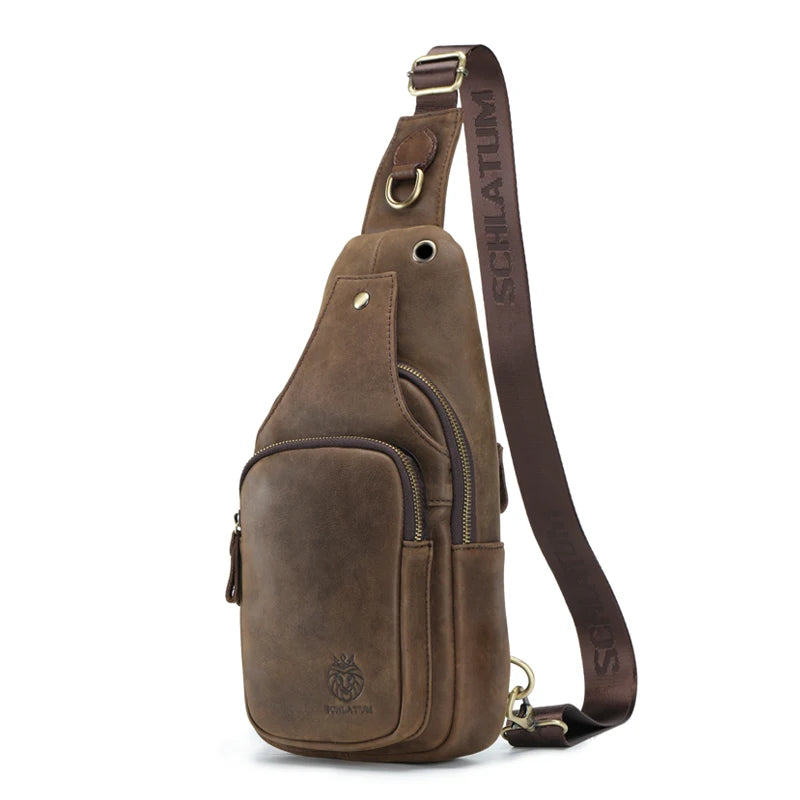 Maurizio – Sacoche Bandoulière Homme Originale en Cuir Vintage