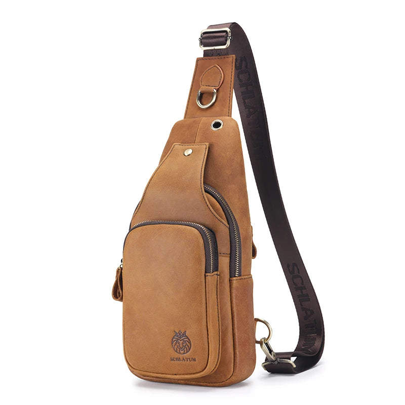 Maurizio – Sacoche Bandoulière Homme Originale en Cuir Vintage