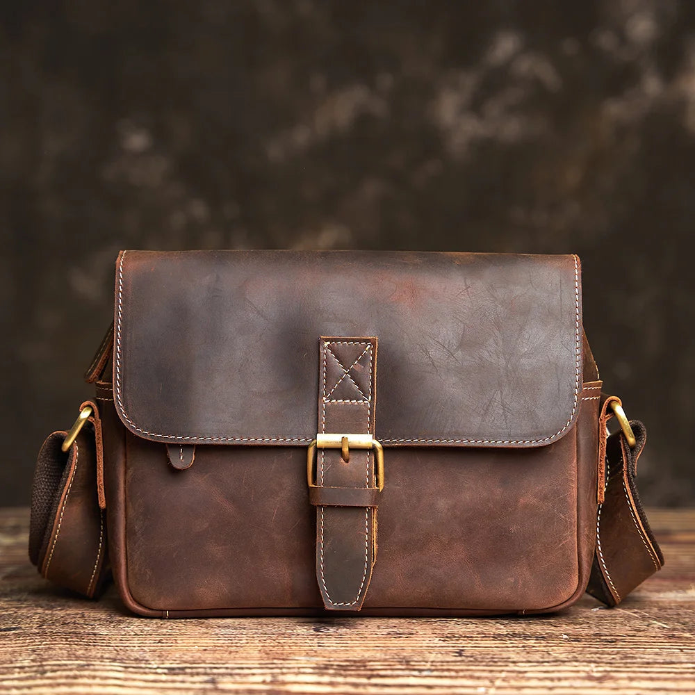 Andréa – Sacoche Bandoulière Homme Cuir Naturel Robuste et Élégant