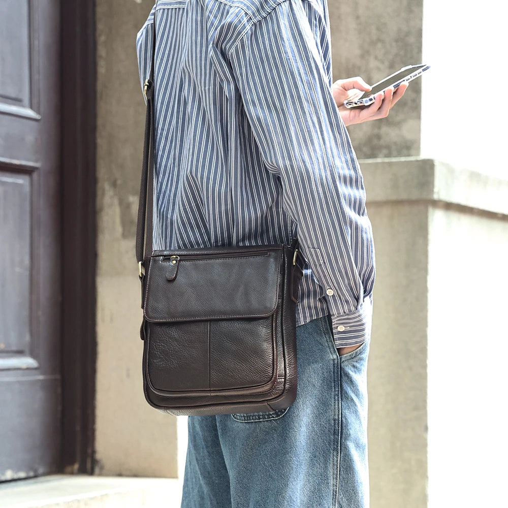 Jacopo – Sacoche Homme Cuir ,Vintage et Organisée