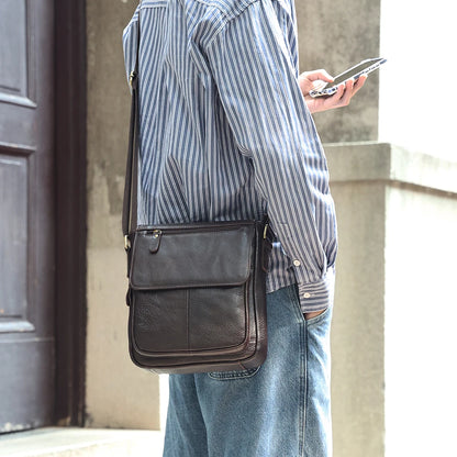 Jacopo – Sacoche Homme Cuir ,Vintage et Organisée