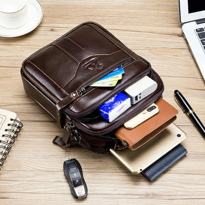 Paolo – Sacoche Bandoulière Homme Stylée en Cuir Rétro