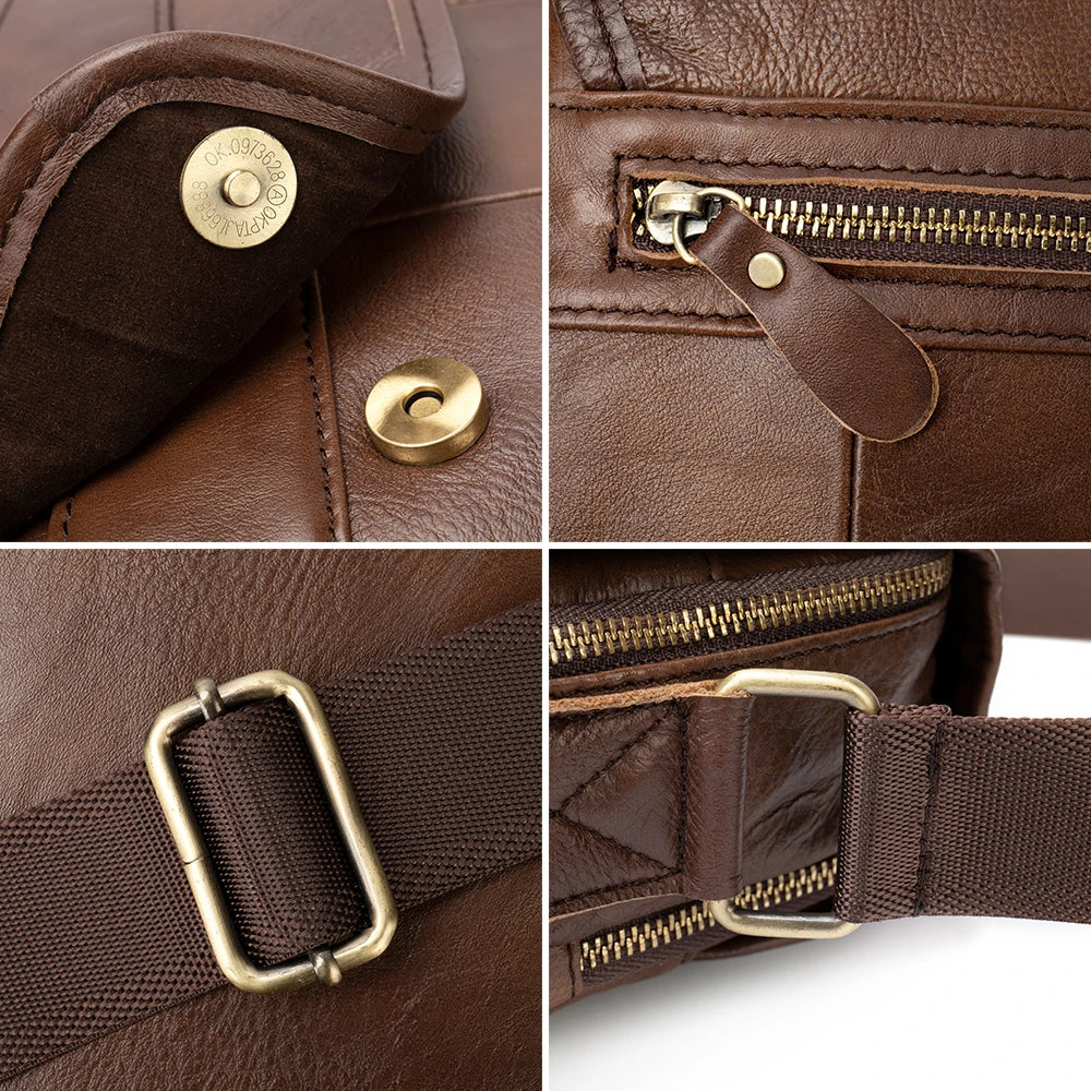 Tomaso – Sacoche Homme Luxe en Cuir Véritable & Élégance Intemporelle