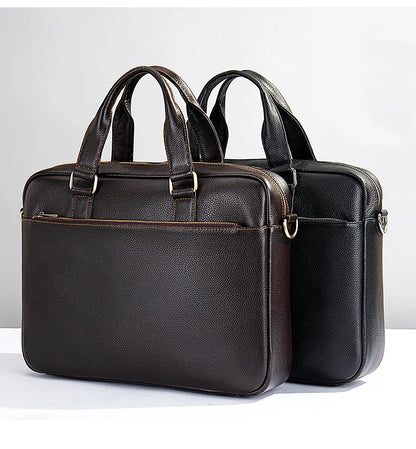 Sebastiano – Sacoche Ordinateur Homme en Cuir Véritable Élégante et Professionnel