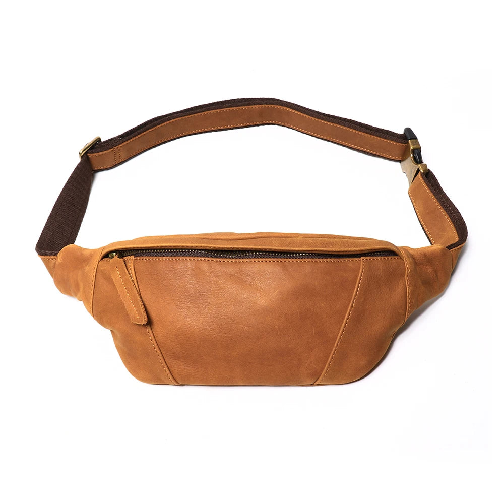 Diego – Sacoche Banane Homme Cuir Véritable Souple et Légère